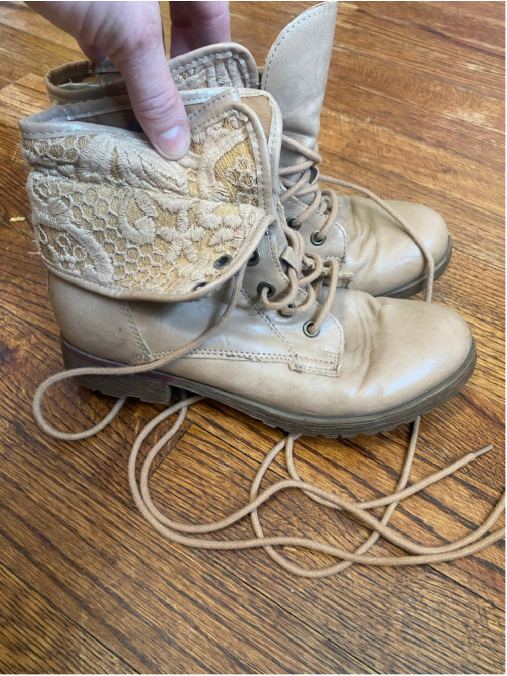 Rock & Candy Lace Cuff Ankle Boots Boho Cottagecore Romantic Earthy Prairie West